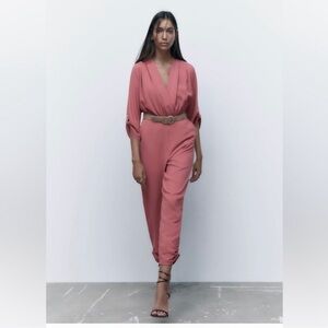 NWT Zara Crossover Wrap Jumpsuit